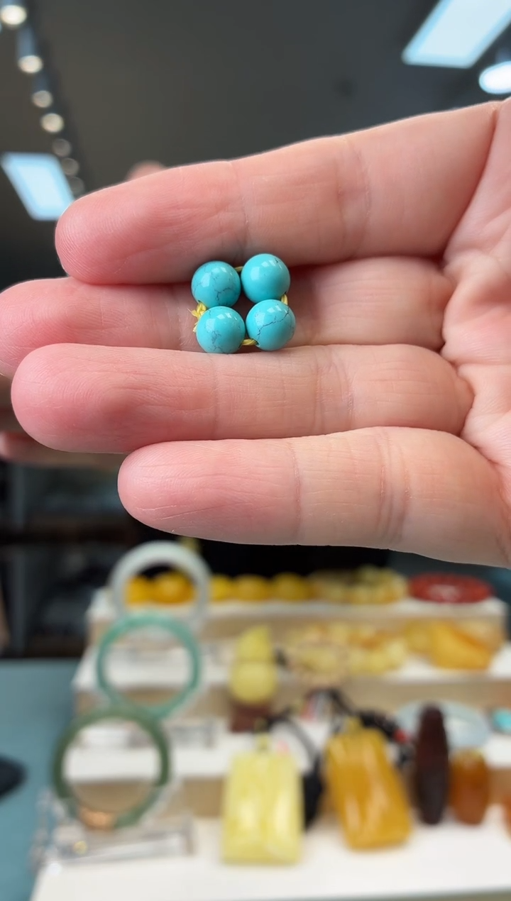 未镶嵌绿松石颈饰用****6单珠7mm