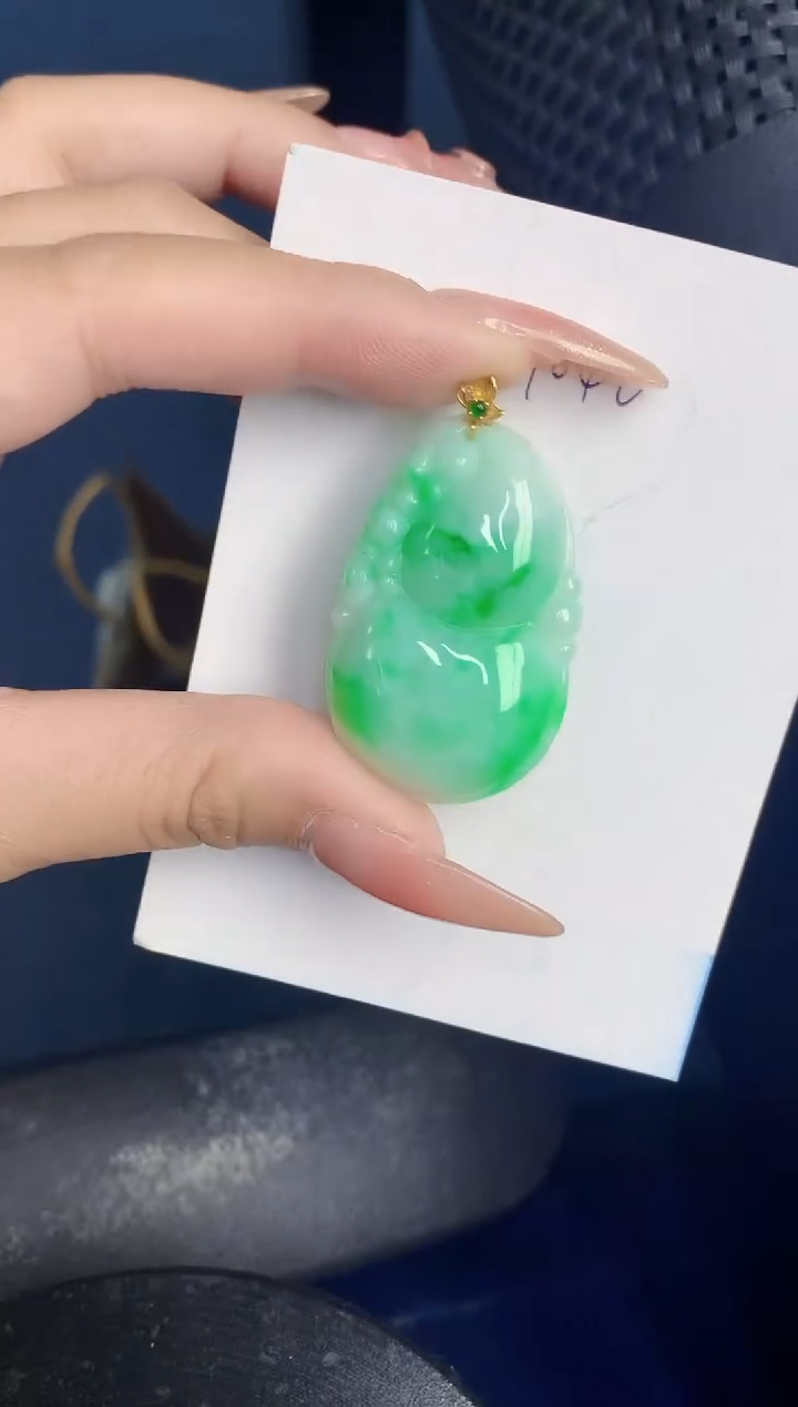 【闪购商品】翡翠颈饰18K金镶嵌000000000