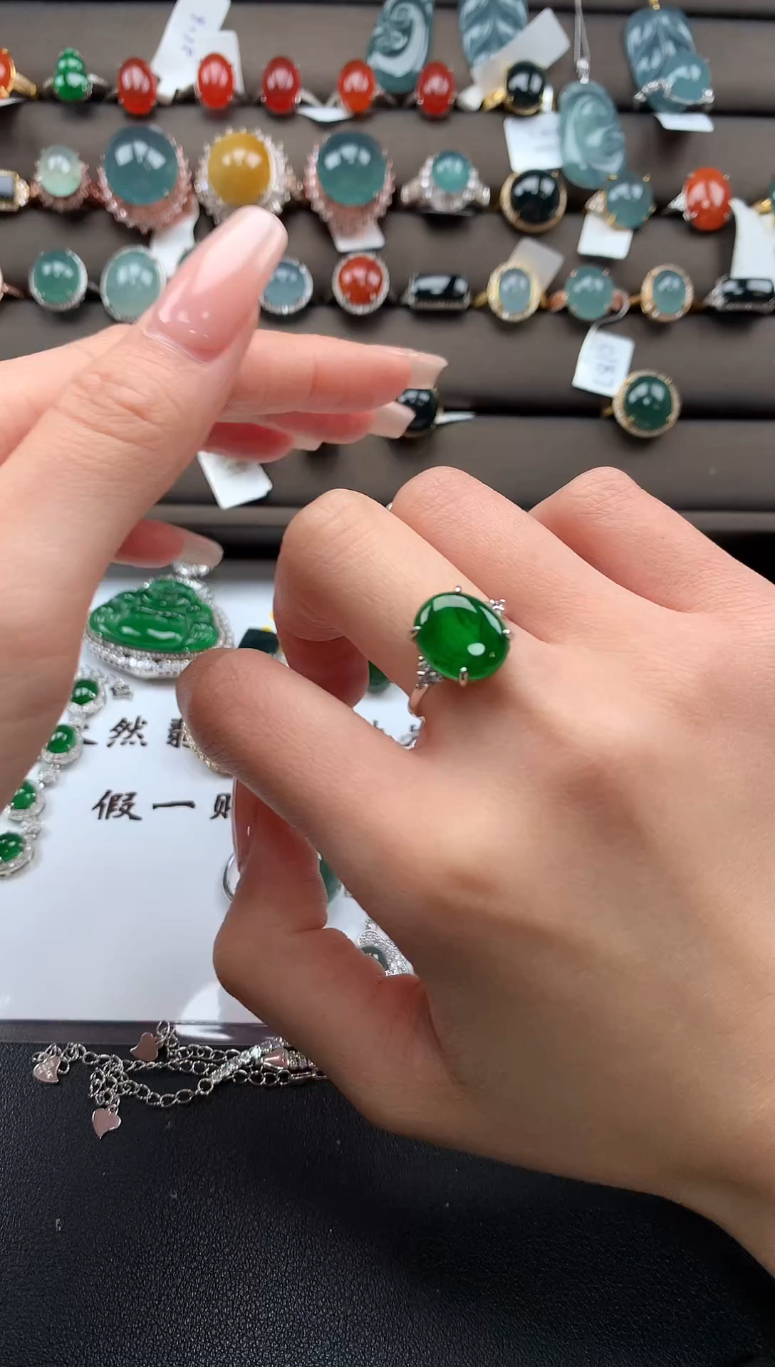 【闪购商品】翡翠戒指银S925镶嵌213123123