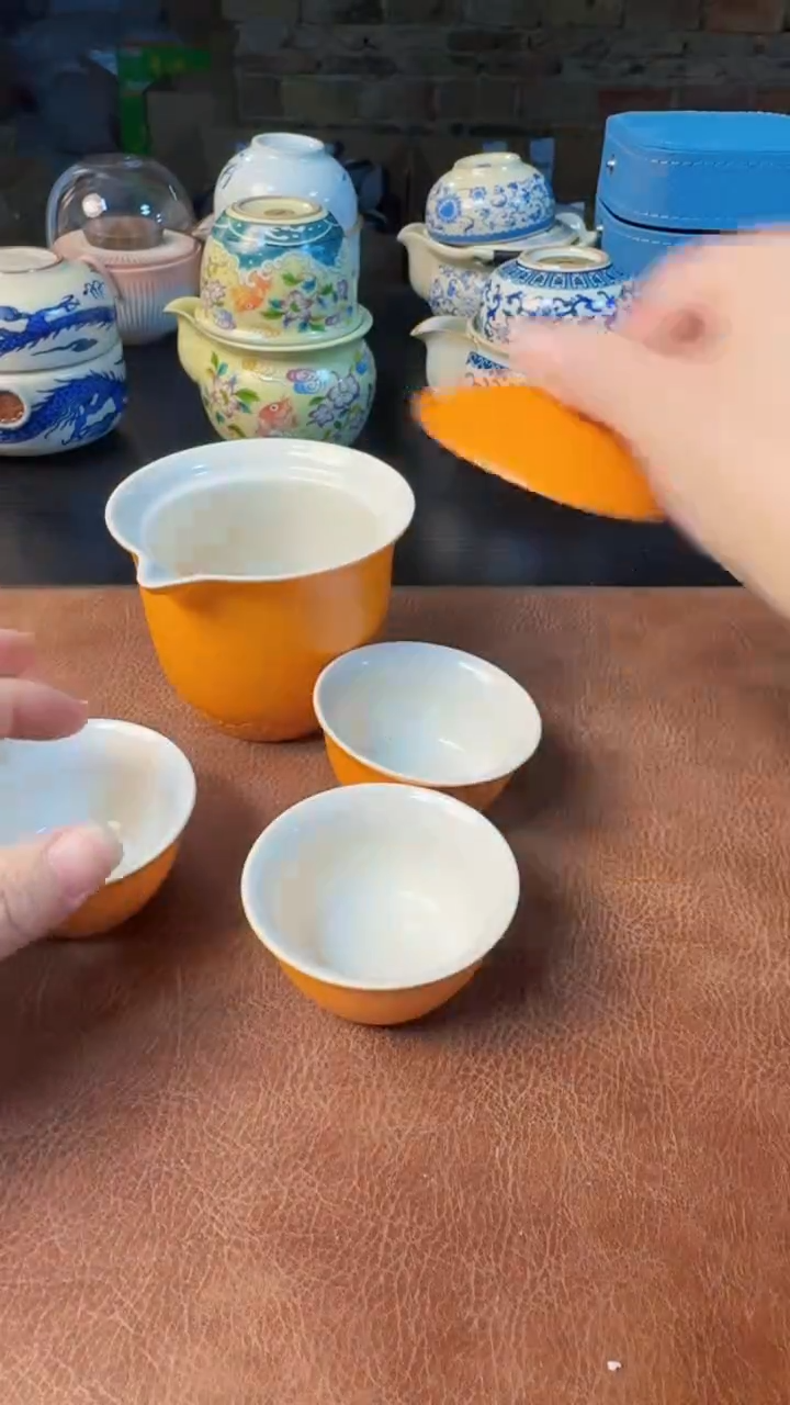 【闪购商品】杯德化白瓷，快客茶具