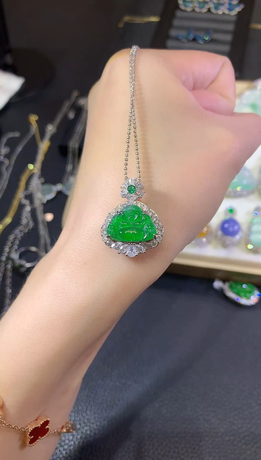 翡翠未镶嵌吊坠(不含链)8-佛公（多样性发货一件