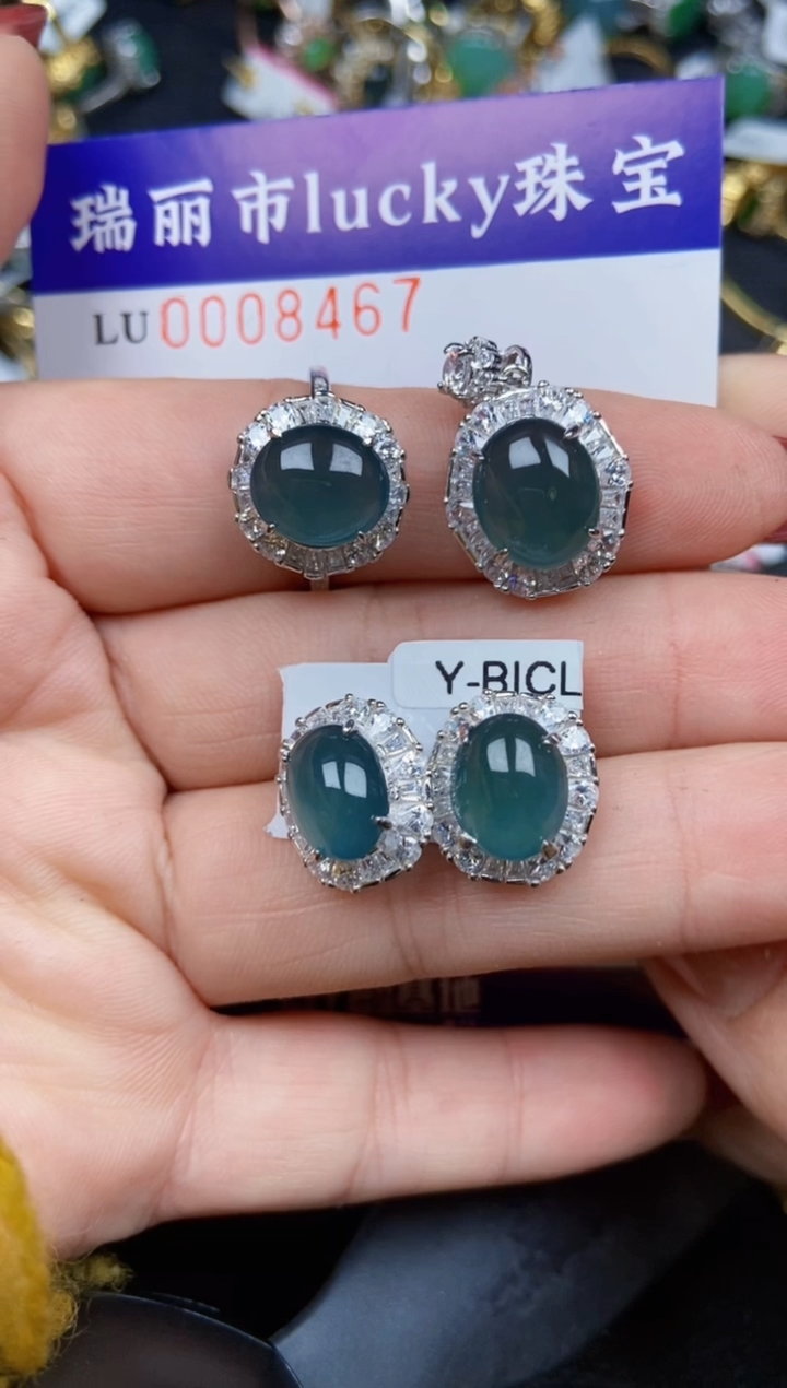 【闪购商品】翡翠颈饰银S925镶嵌8467