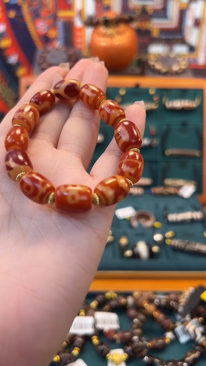 玛瑙/玉髓（覆膜）颈饰合金17.(微瑕)