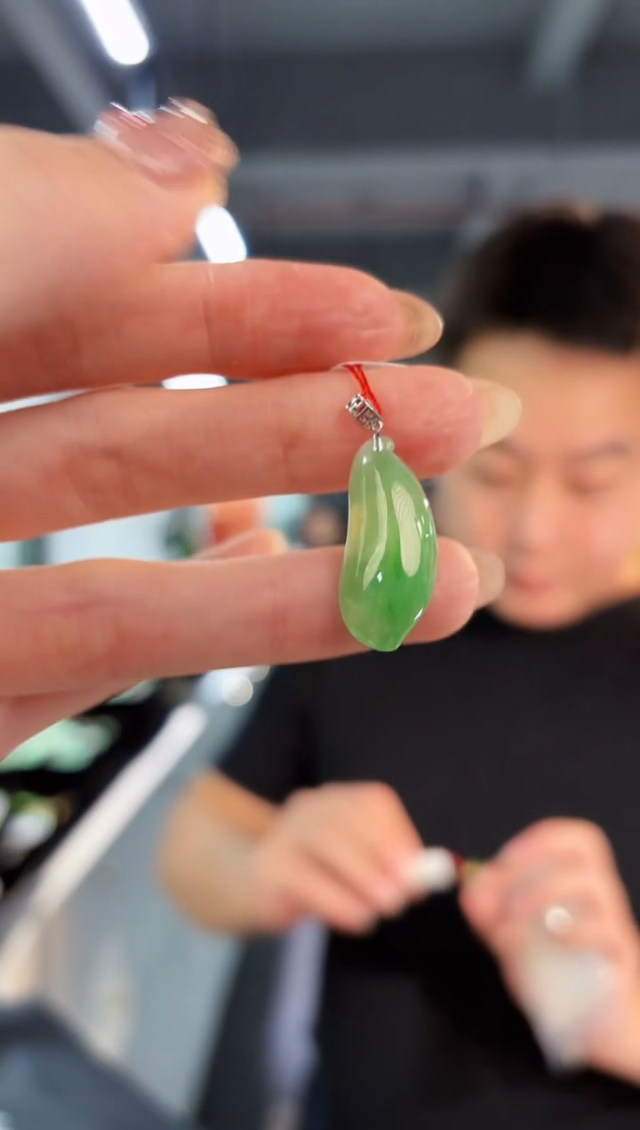 【闪购商品】翡翠颈饰18K金镶嵌缅料A货/支持复检/一件