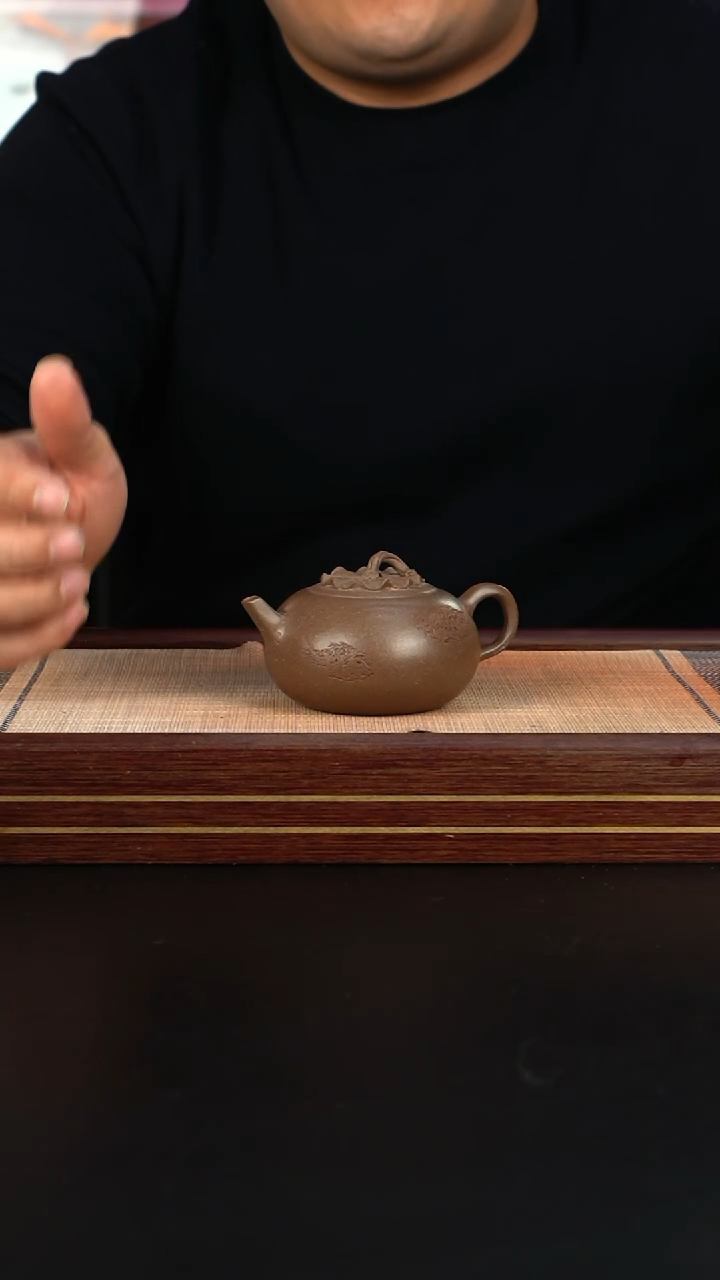 【闪购商品】紫砂茶杯NG老段泥 池鱼思古网