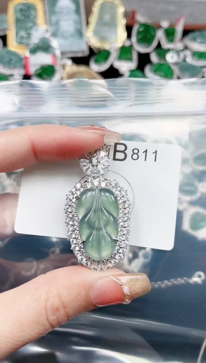 【闪购商品】翡翠颈饰未镶嵌811赠皮绳