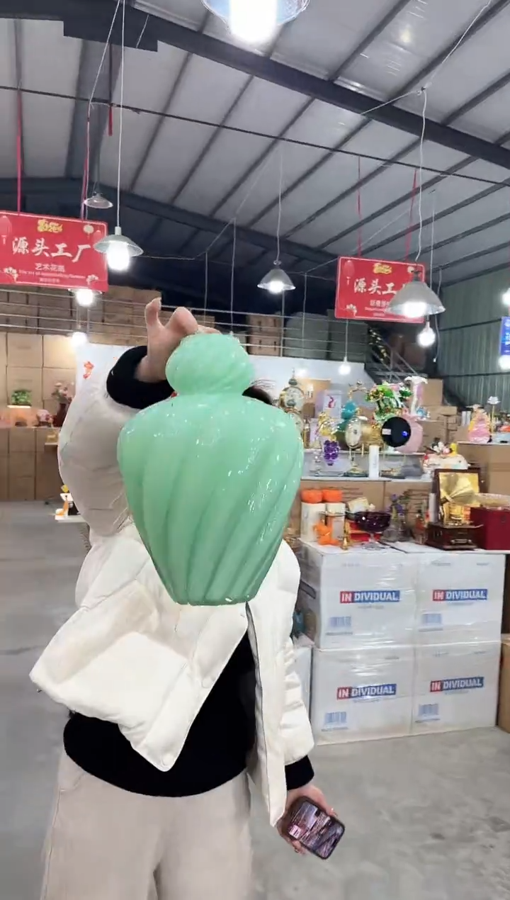 【闪购商品】玻璃于清花器C-早57