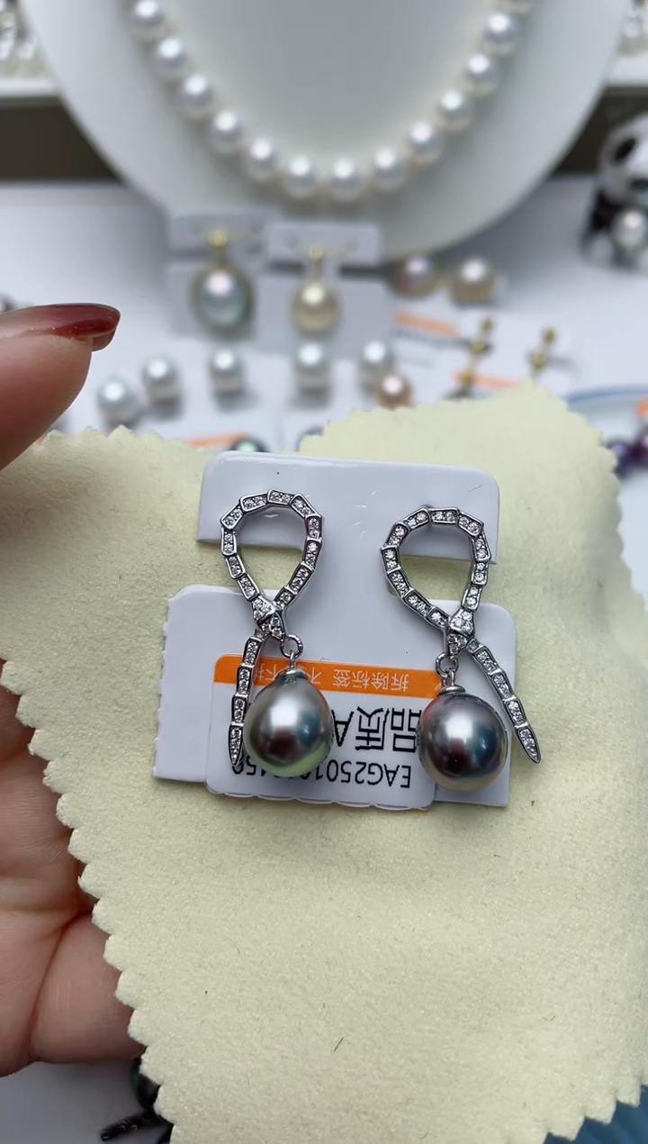 【闪购商品】海水珍珠耳饰银S925镶嵌W51