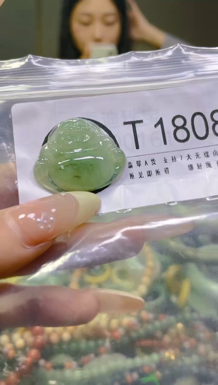 翡翠未镶嵌颈饰/T/翡翠A货一图一物
