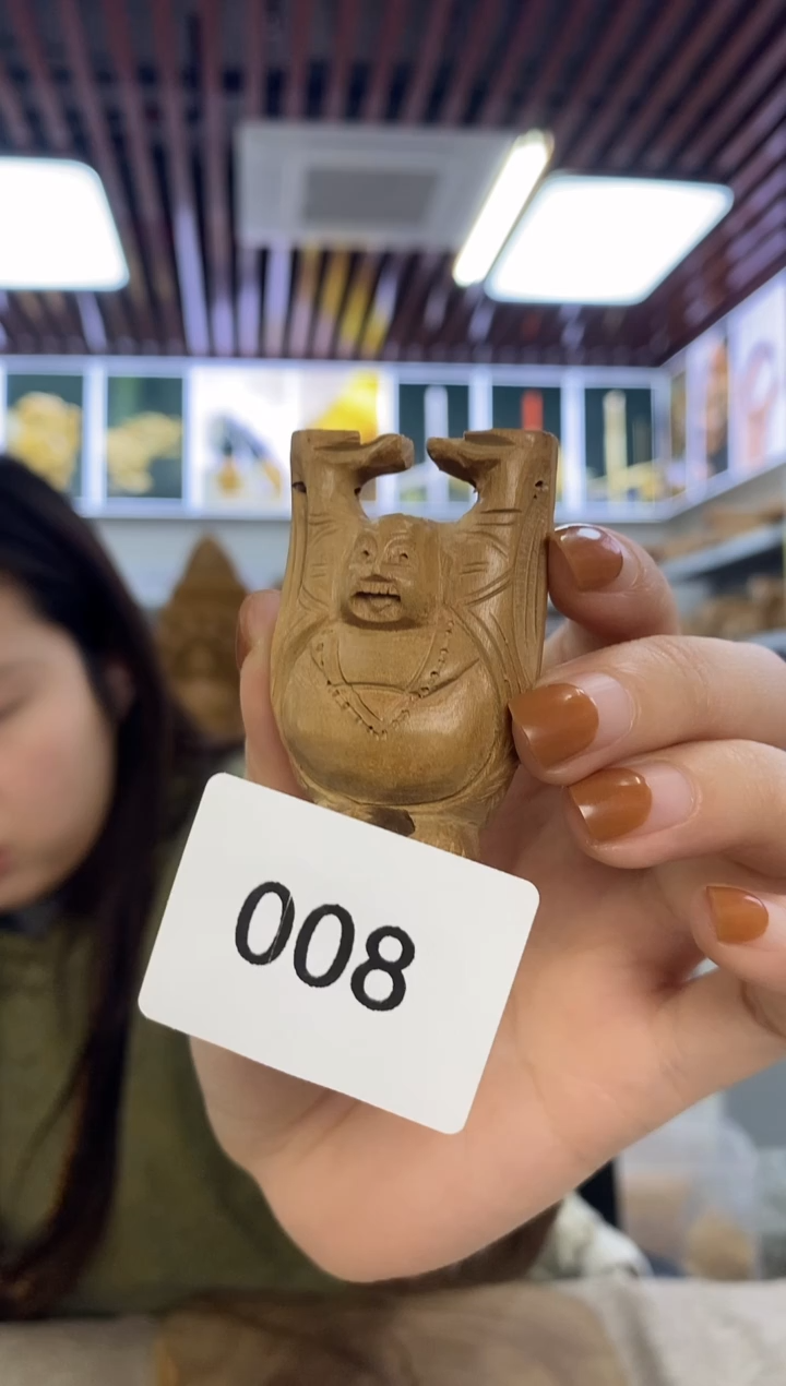 檀香木其他工艺品弥勒-6号008