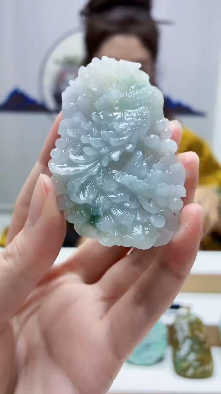 未镶嵌定制翡翠4829zm-毛货挂件14凤凰
