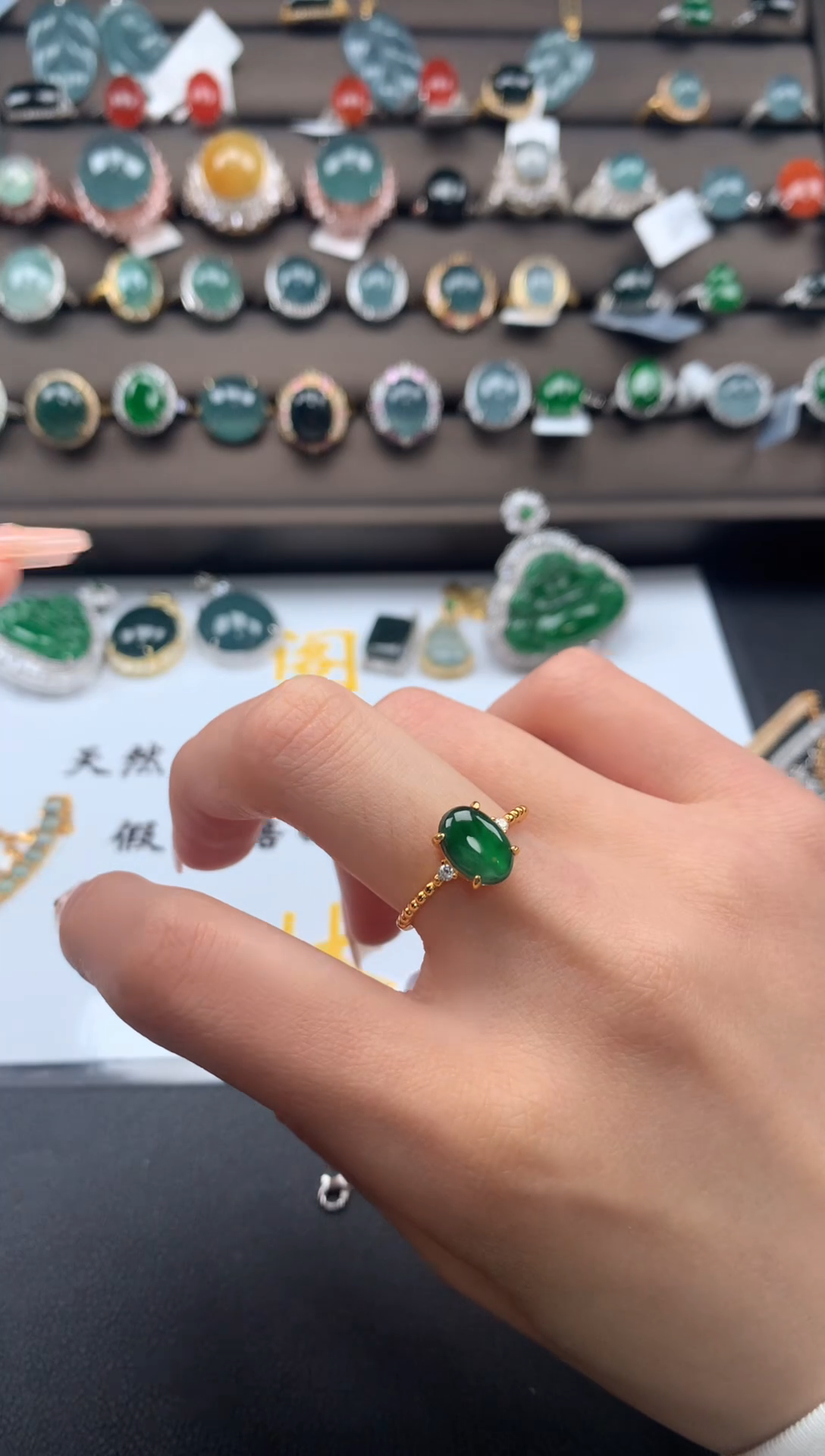 【闪购商品】翡翠戒指银S925镶嵌213213213