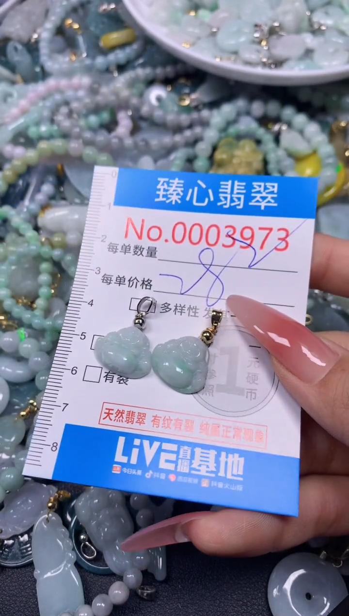 【闪购商品】翡翠颈饰未镶嵌含绳0003973