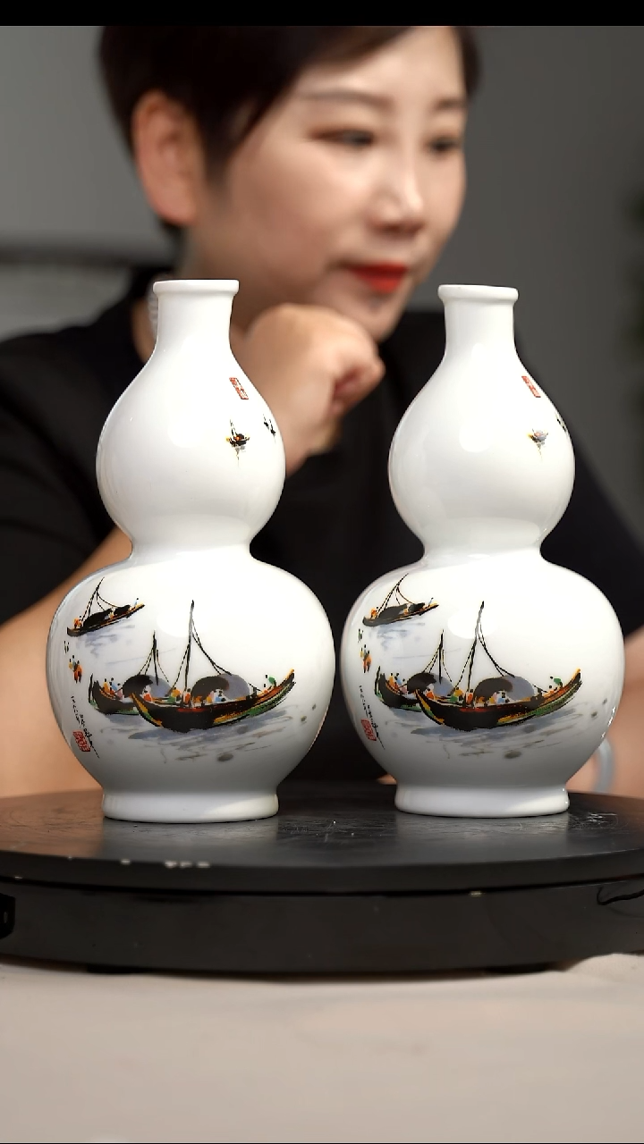 瓶景德镇精美瓷器葫芦瓶