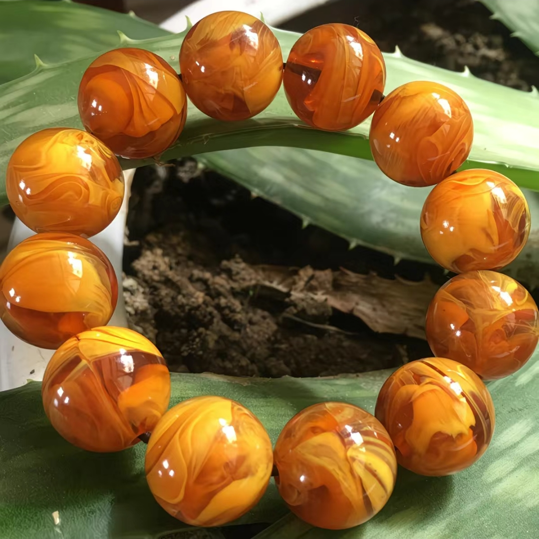 雪山重楼——时尚百搭复古DIY单圈手串无礼盒卡20mm-L112