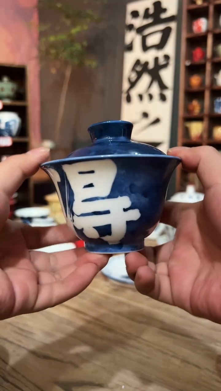 观云听雨原创手绘茶具