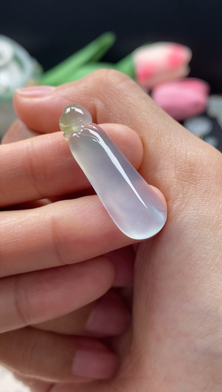 【闪购商品】翡翠颈饰未镶嵌翡翠冰胶福瓜