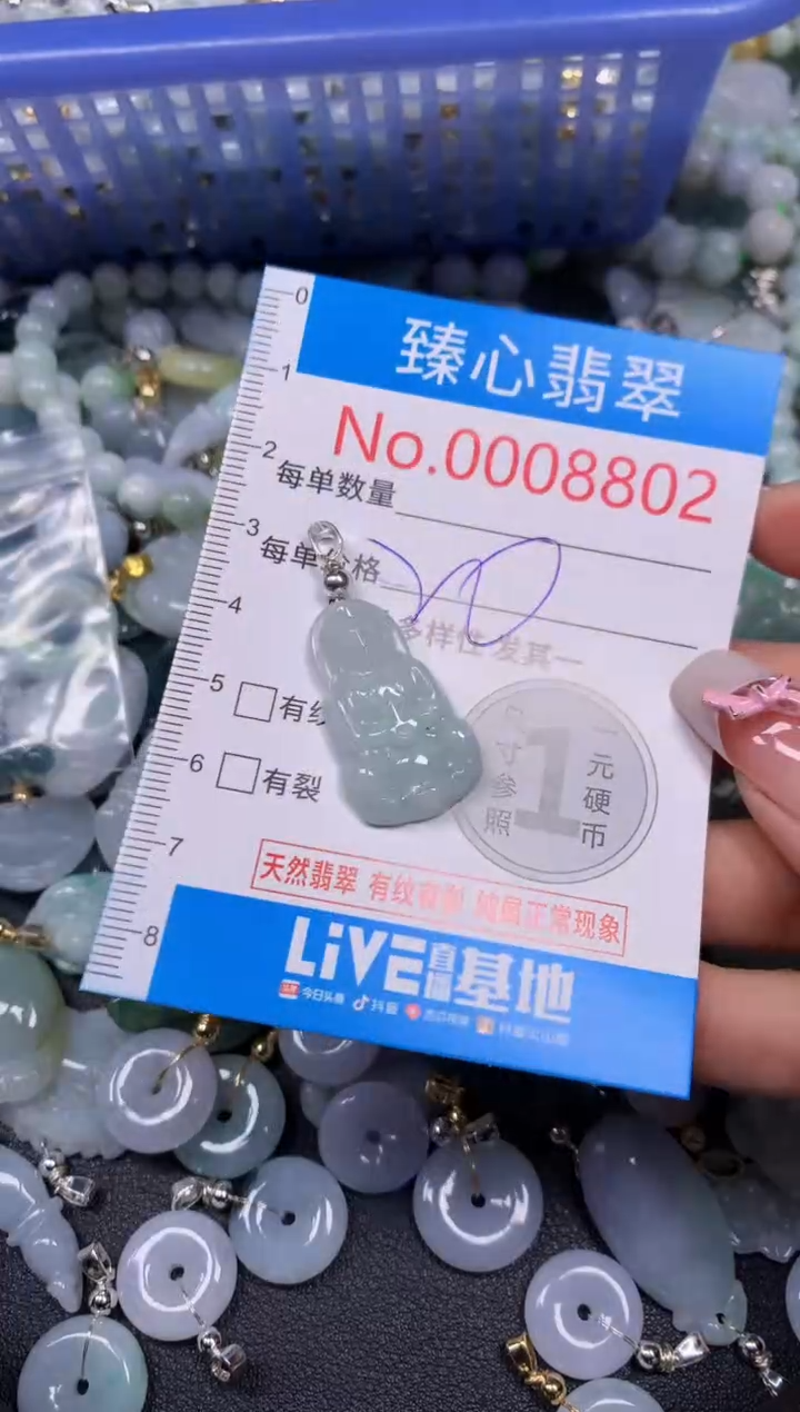 【闪购商品】翡翠颈饰未镶嵌含绳0008802