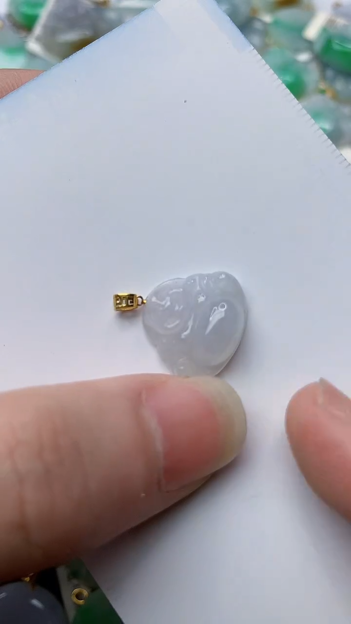 【闪购商品】翡翠颈饰18K金镶嵌12.......