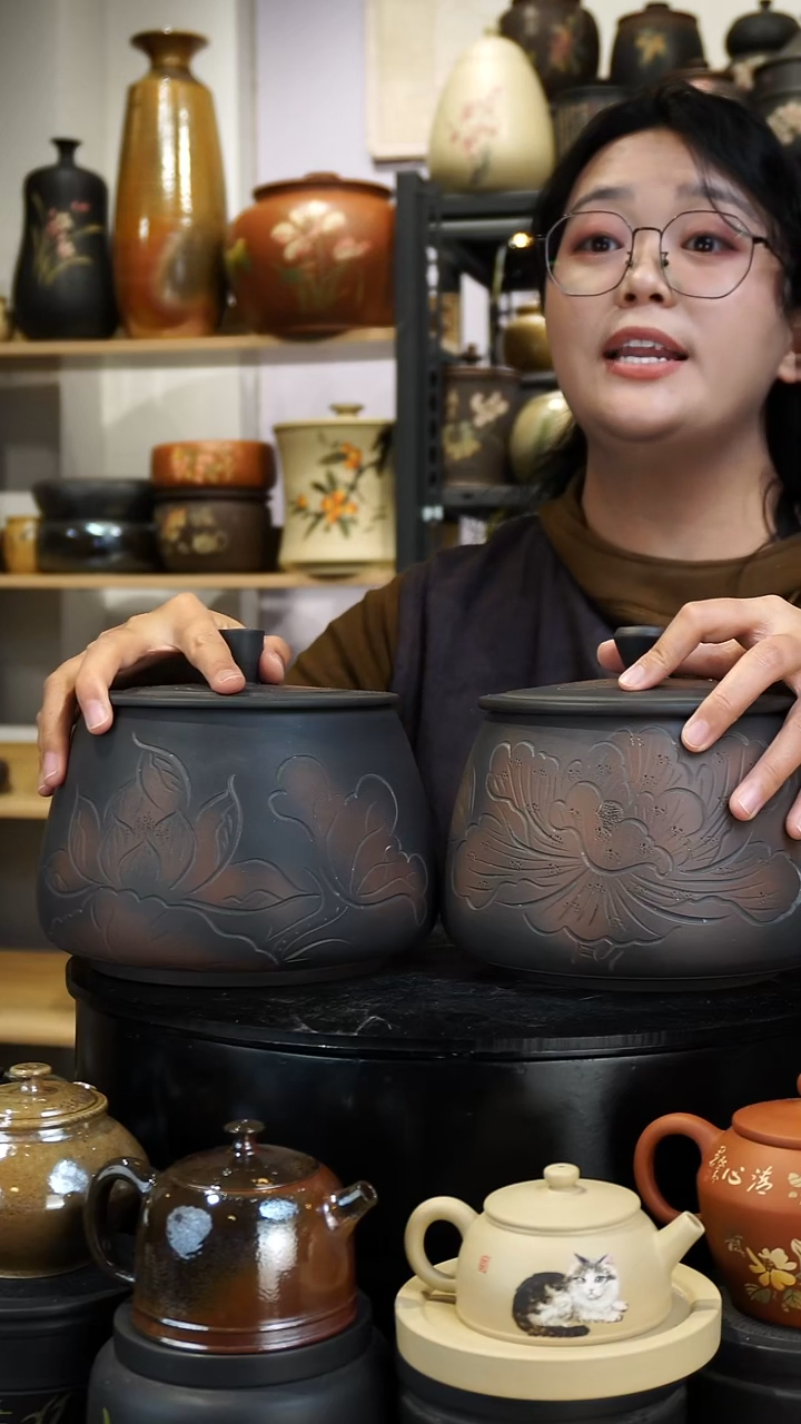 壶两只438.439-微瑕  苏橙茶周边