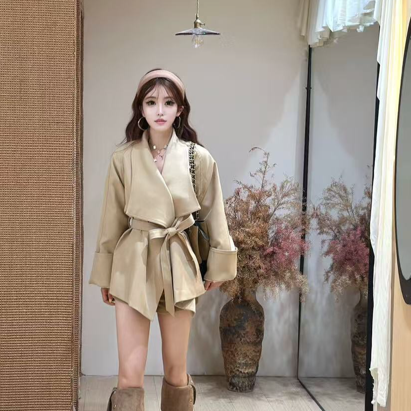 气质西装时尚风衣收腰时尚慵懒风气质名媛淑女外套
