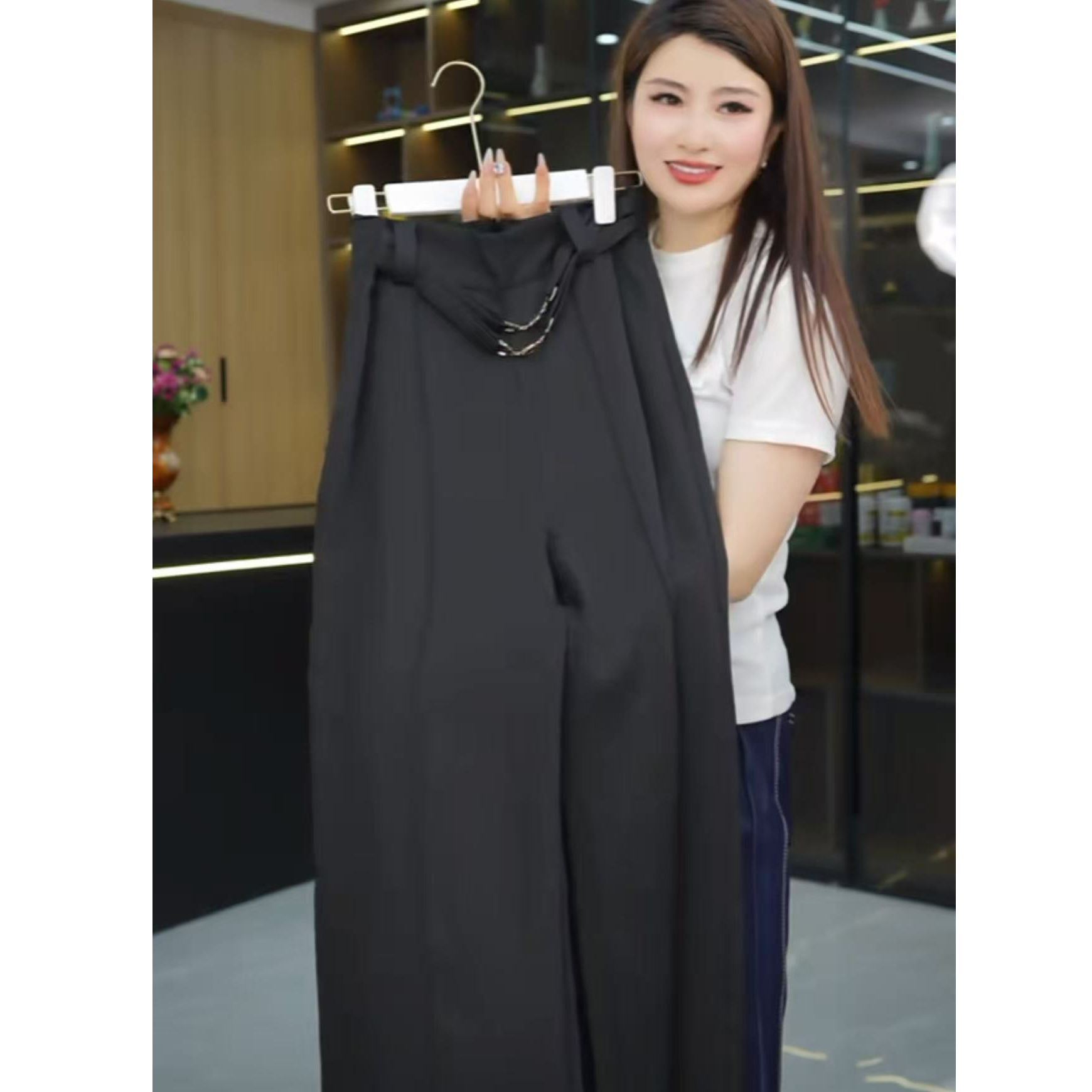 【静姐宠粉】品牌撤柜 设计感时尚休闲直筒西装裤702  Z335