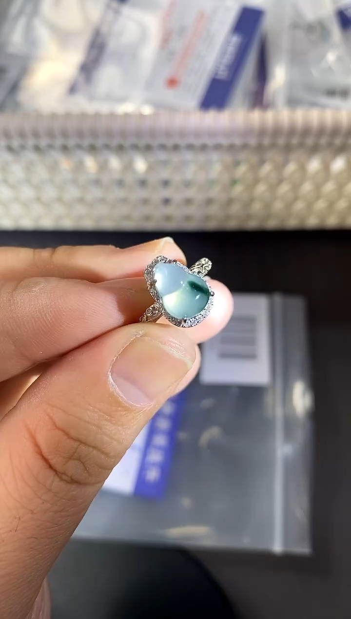 【闪购商品】翡翠戒指银S925镶嵌买断价