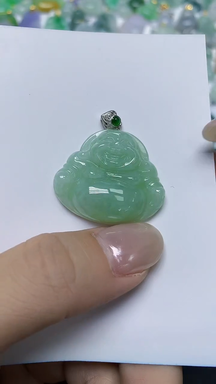 翡翠未镶嵌颈饰天然缅甸翡翠A货
