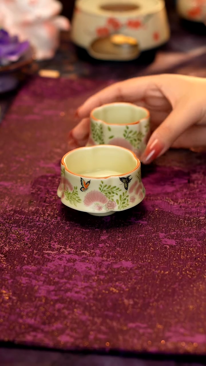 合欢花对杯···········