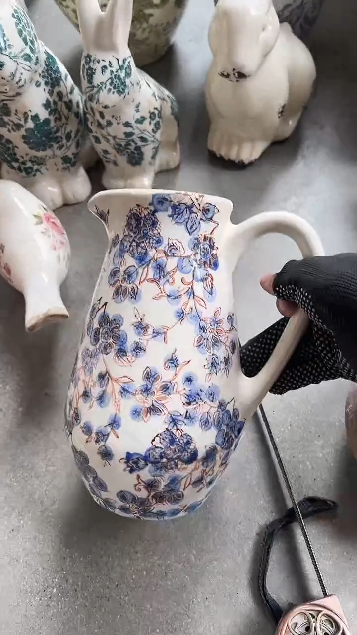 【闪购商品】陶瓷花盆高23cm内口8cm