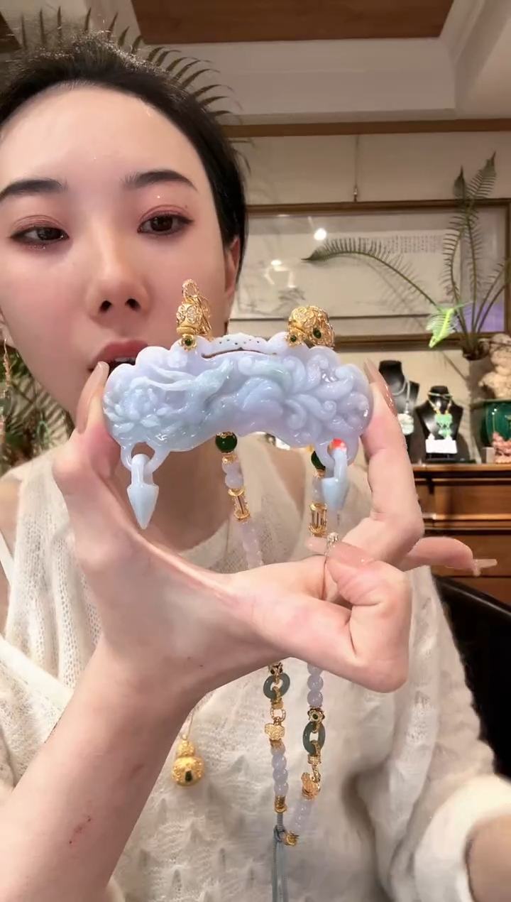 【闪购商品】翡翠颈饰未镶嵌国风