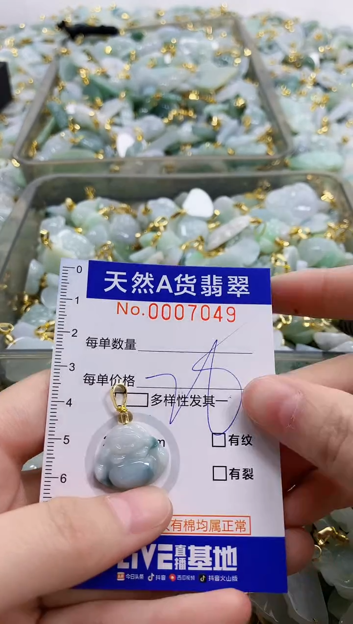 颈饰未镶嵌翡翠天然A货翡翠