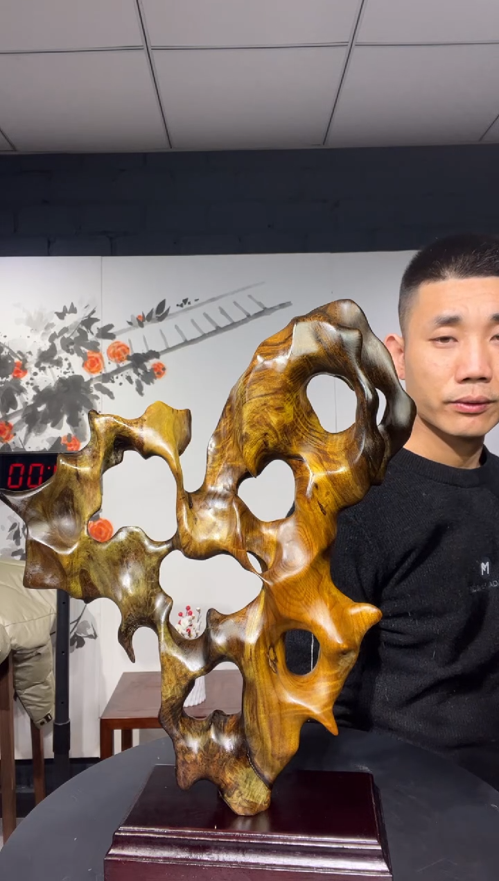 【闪购商品】金丝楠木雕金丝楠木工艺品摆件