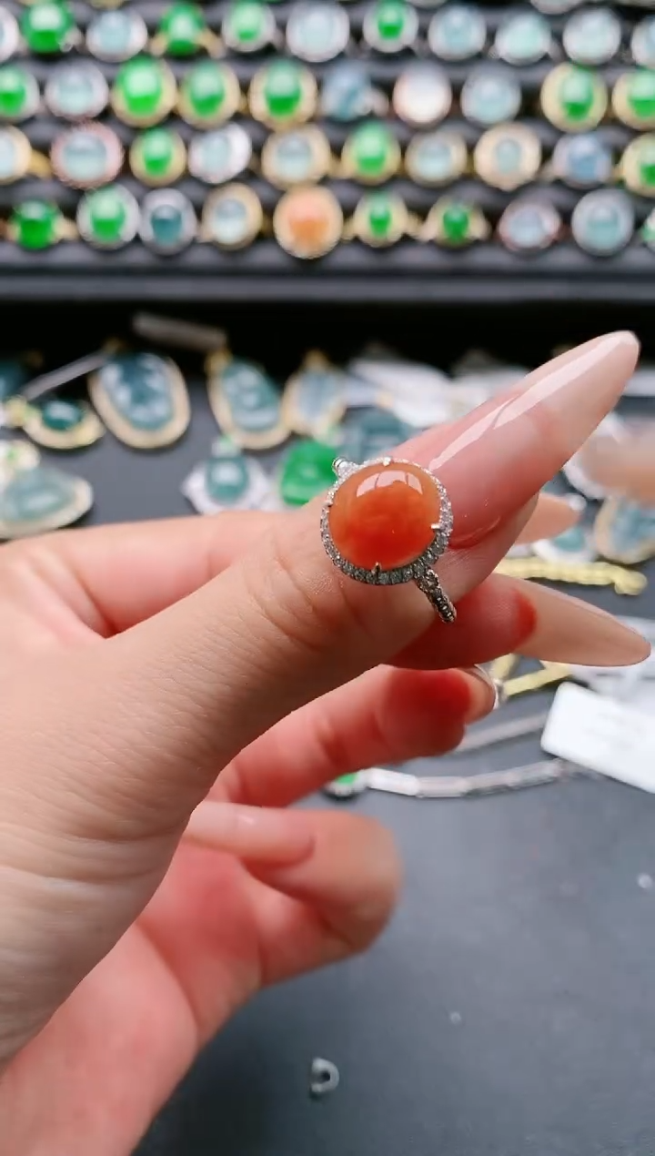 【闪购商品】翡翠戒指银S925镶嵌11111