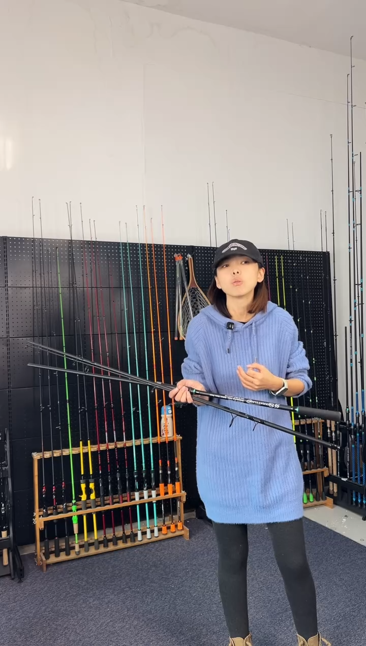 3.6m碳素绿松三节竿3.6米直柄（瑕疵尾货竿，没有售后，介意勿拍）