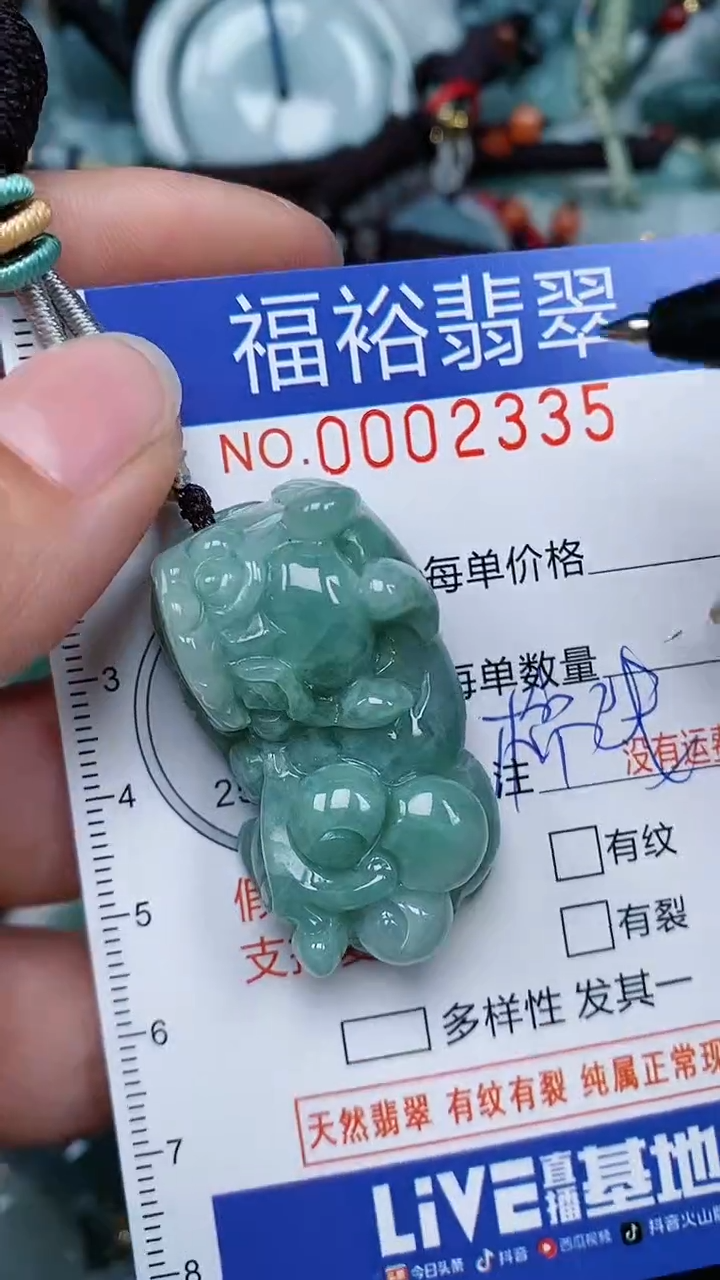 翡翠未镶嵌颈饰...0002335