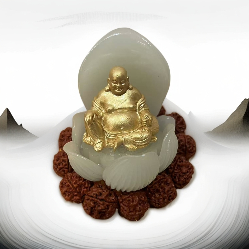 乾坤莲花佛摆件111
