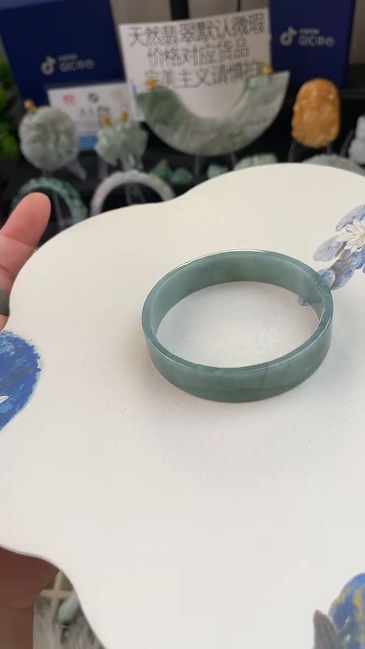 未镶嵌手链翡翠开*手工定制默认微瑕播介绍为准