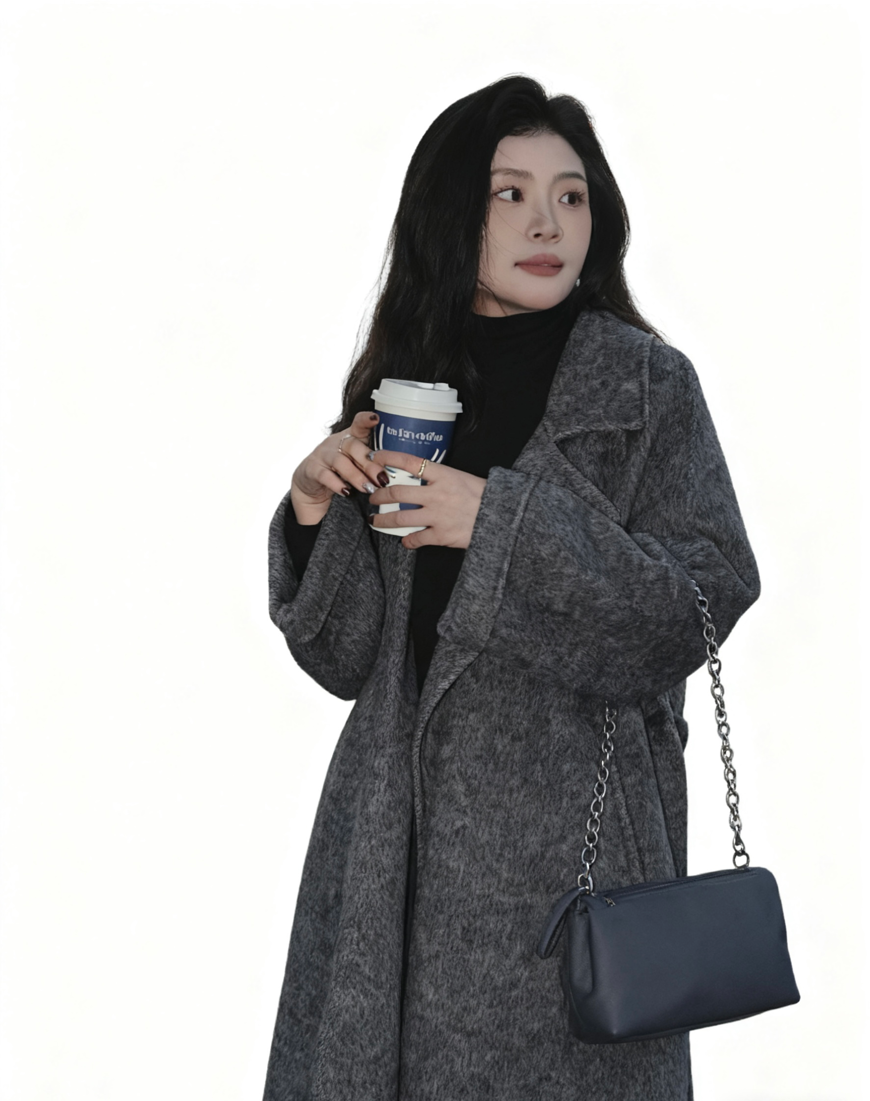 【800-900】新款女毛呢外套巴洛克风大衣百搭冬季毛呢简约