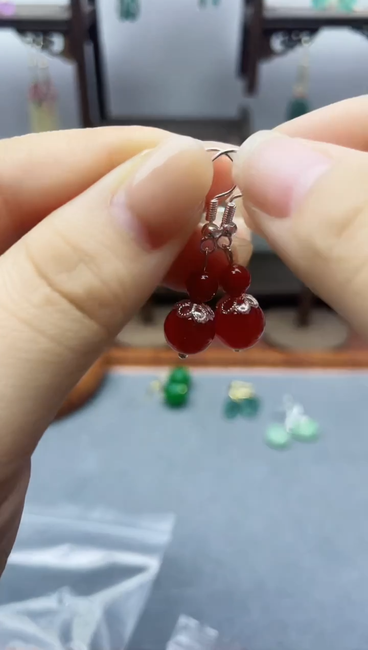 未镶嵌耳饰玛瑙/玉髓333300