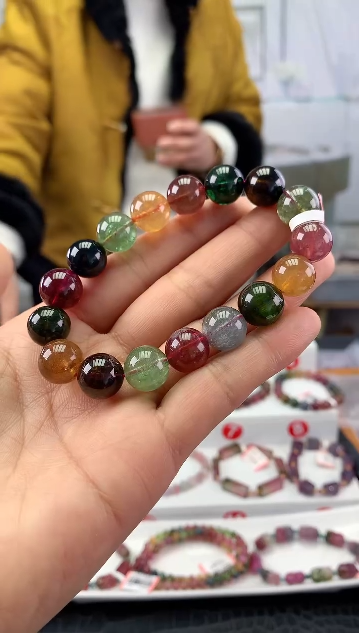 未镶嵌手串碧玺多样性发一条