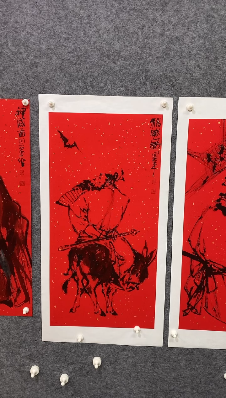 国画毒****n盛恩军国画作品