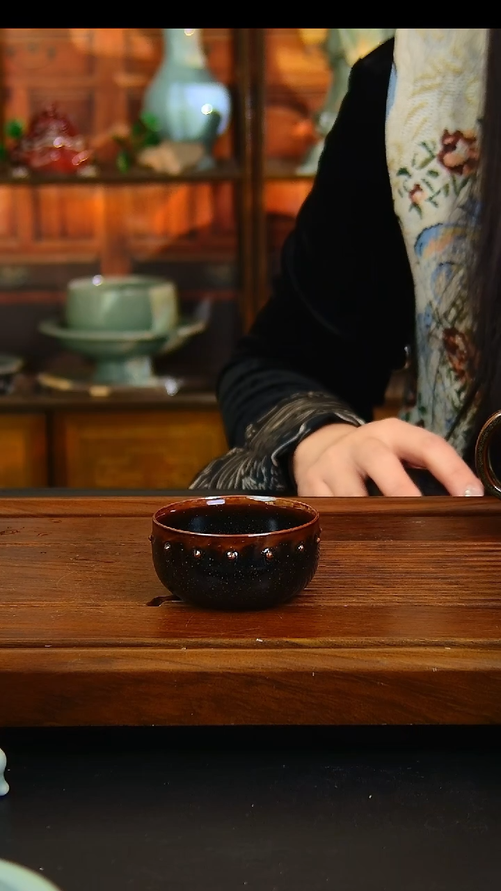 瓷片结晶釉禅定杯，全品