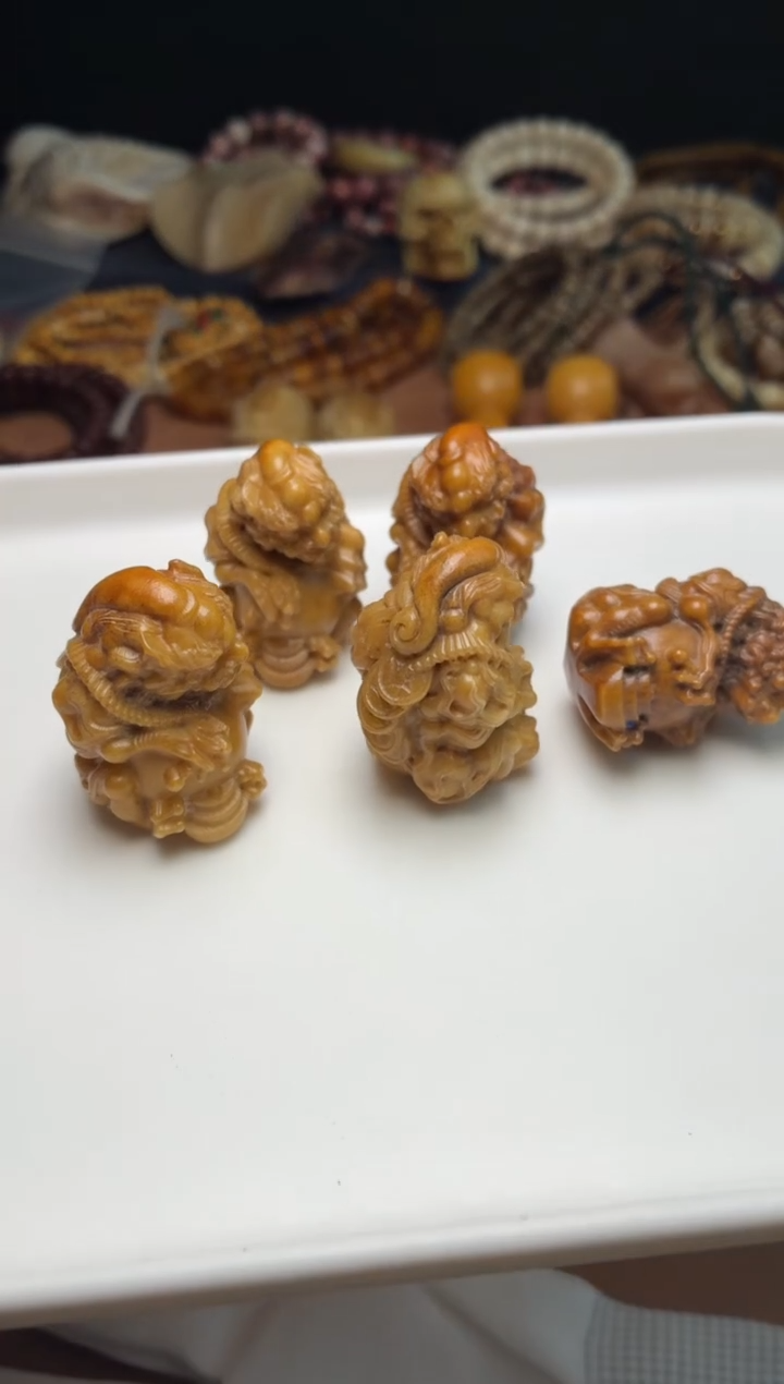 鹿骨其他P787-鹿角雕刻貔貅