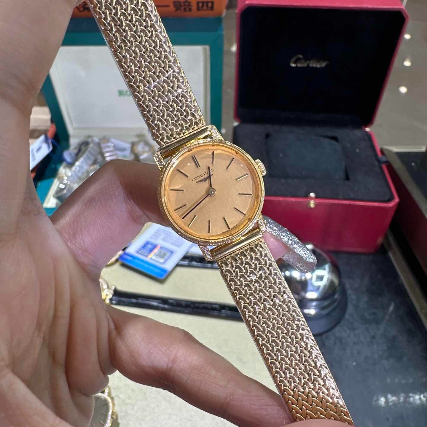 95新 Longines/浪琴 手动机械后钻23mm/公价32999/w10701