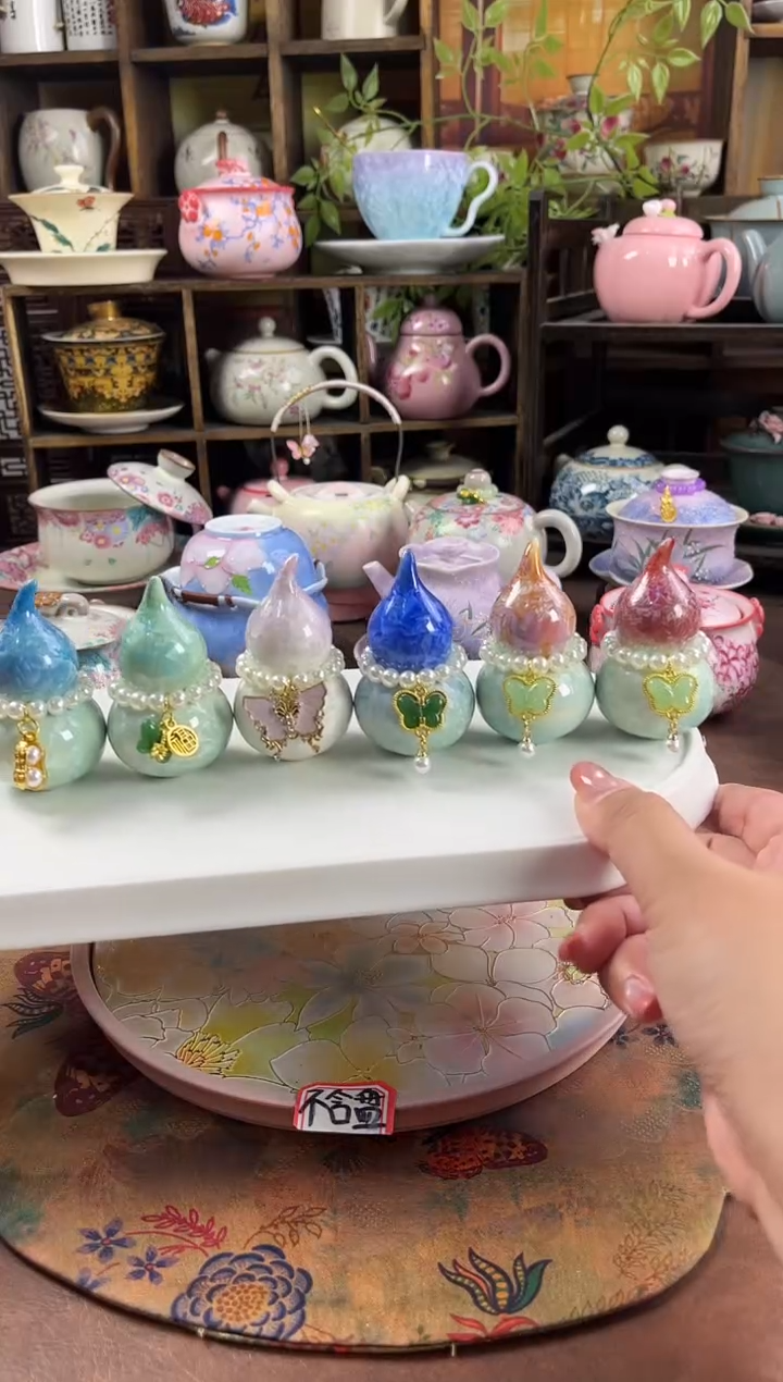 结晶釉葫芦6个 不含盘