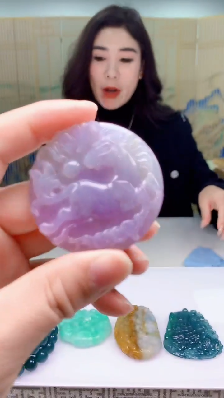 【闪购商品】定制翡翠未镶嵌4829ty-毛货挂件马66