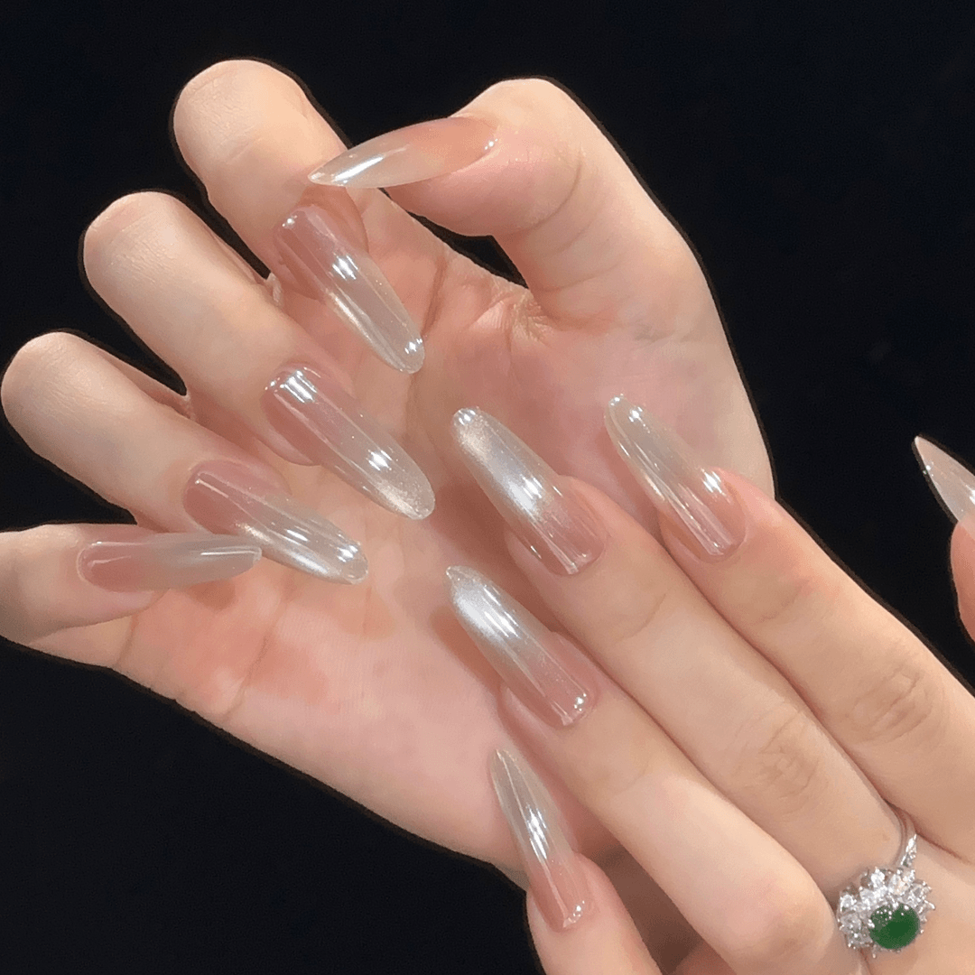 AUTO· 【白光】炫光魔镜粉高级日式美甲师纯手工制作穿戴美甲