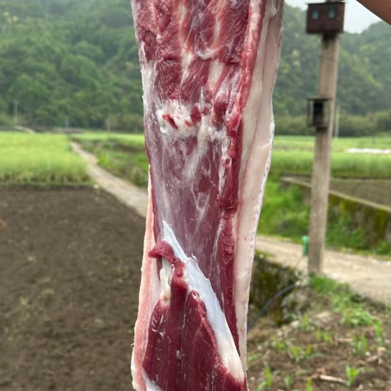 【村支书姚其飞】农家熟食土黑猪精品五花肉（四斤标品）SF包邮到家