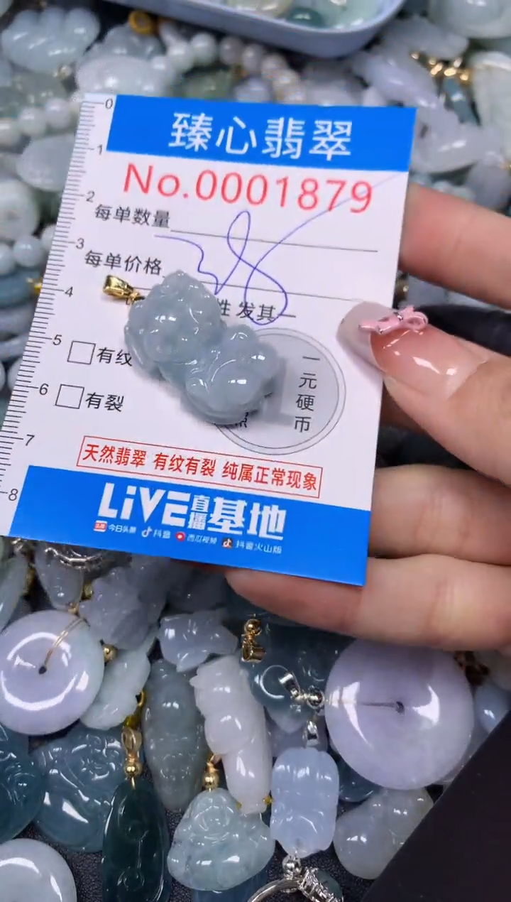 【闪购商品】翡翠颈饰未镶嵌含绳0001879